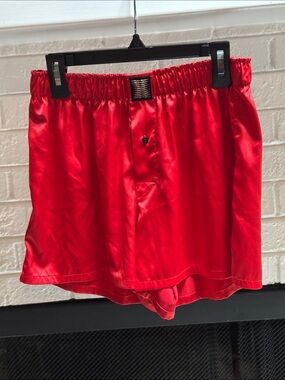Savage x Fenty Satin Red Boxer Shorts